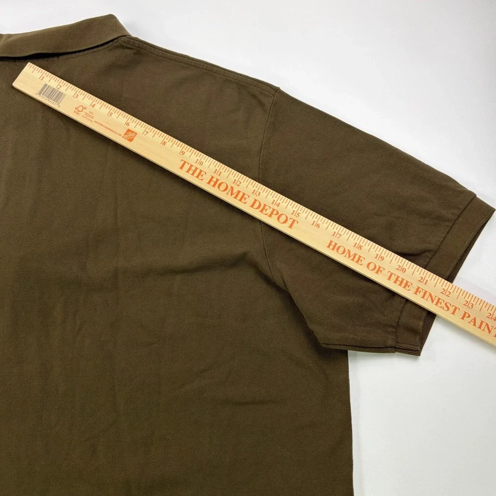 Polo Ralph Lauren The Mesh Shirt Mens 3XB Brown Short Sleeve Big Pony Polo